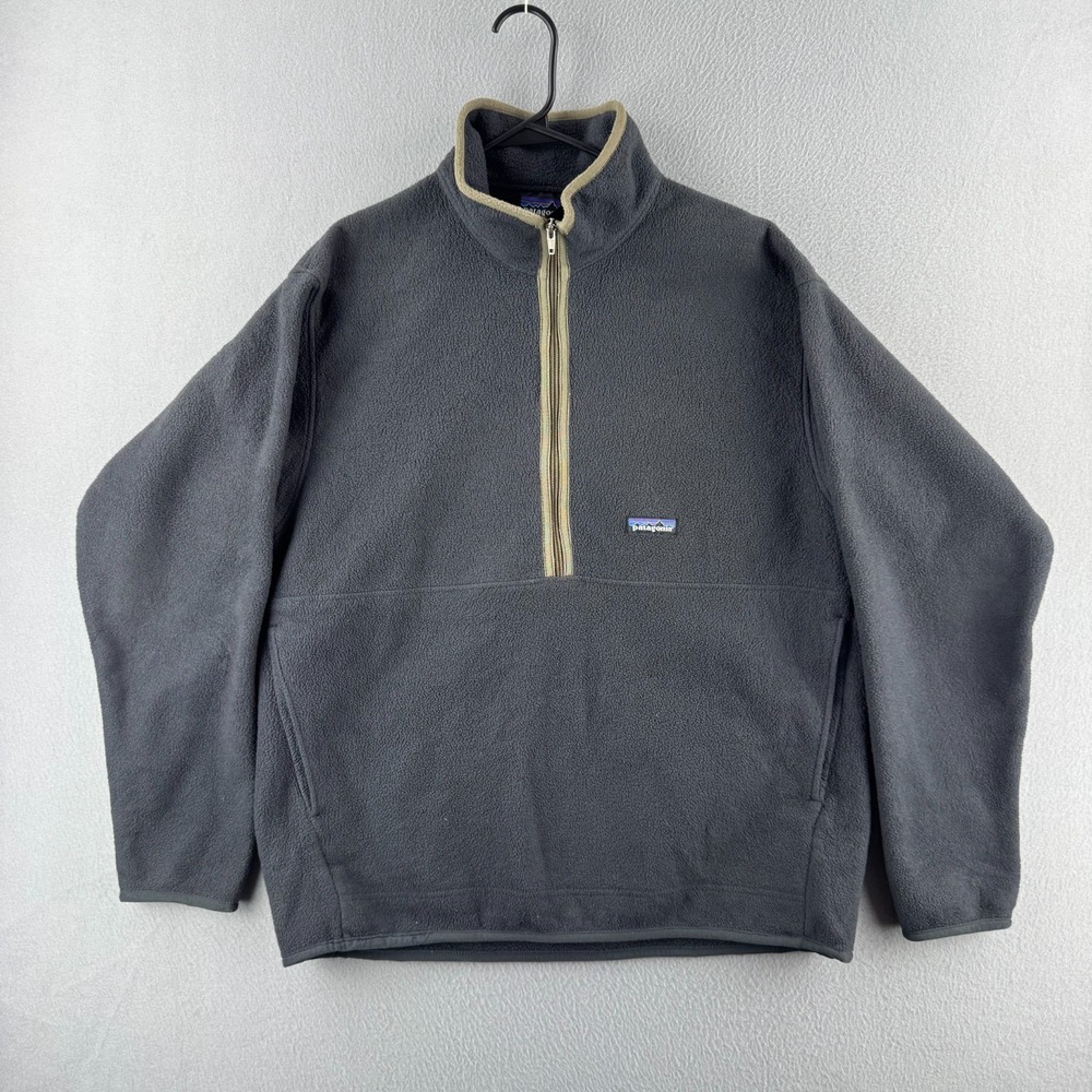 Vintage Patagonia Marsupial Sweater Mens Large Half Zip Synchilla Fleece 2001